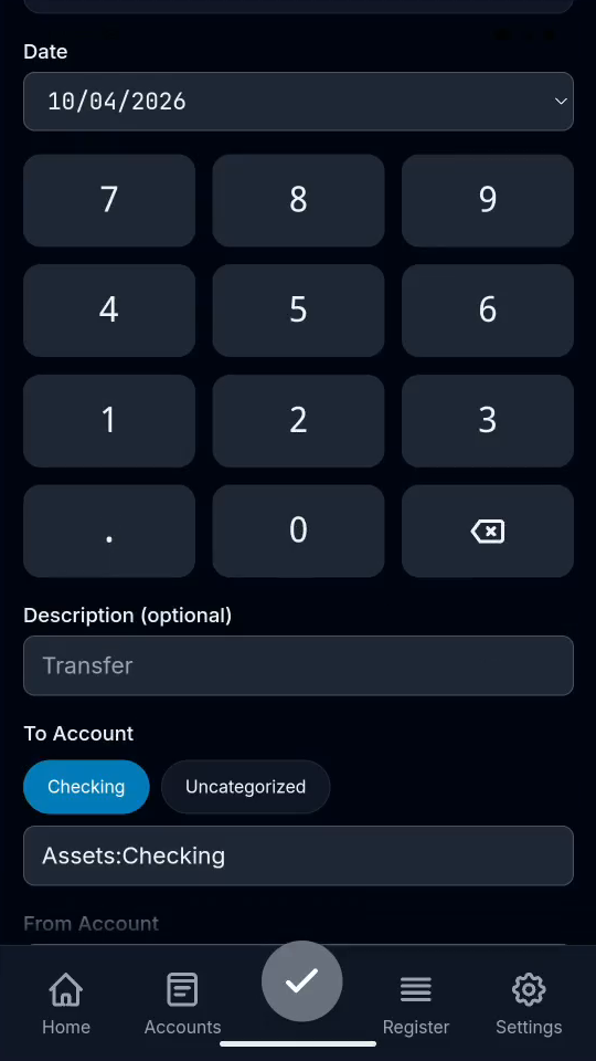 1 · Choose Transfer. Tap Transfer and enter 1, 0, 0, 0, 0 for $100.00.