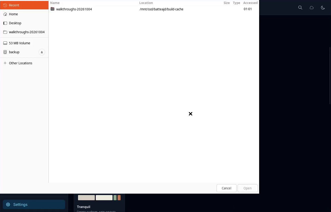 1 · Choose another folder. In Settings, find Project and click Change.