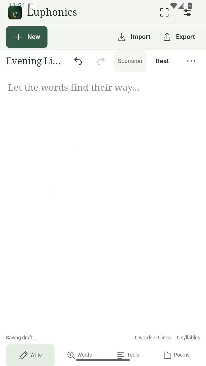 Euphonics on Android: give it a name