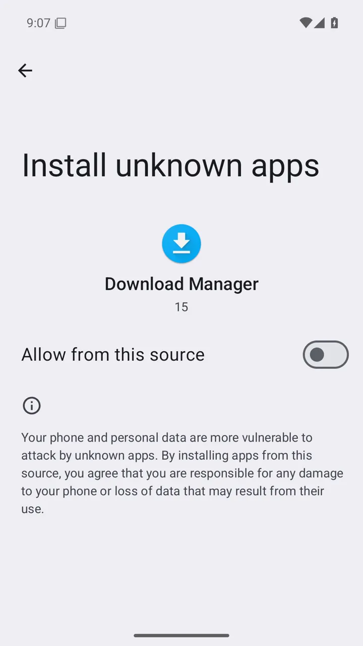 Turn the source permission back off after installation.